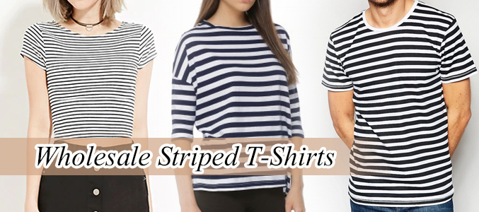 wholesale striped t shirts manufacturer