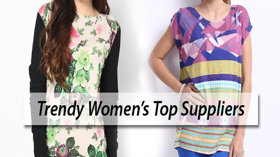 Wholesale trendy womens tops