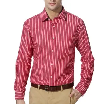 Supplier of Soft Red and white Micro Pin Stripe Shirt in USA, AU