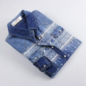 Patchwork Denim Shirt