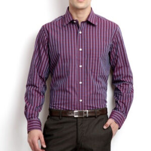 Wholesale Purple and Pink Striped Shirt Manufacturer