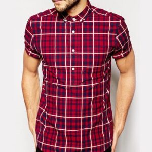 Wholesale Red and Blue checked Flannel Shirt Manufacturer