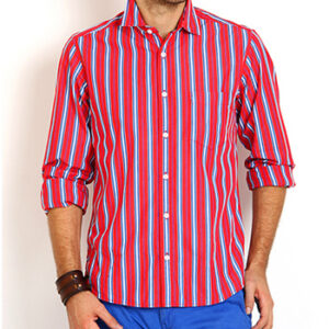 Wholesale Red and Grey Stripe Shirt Manufacturer