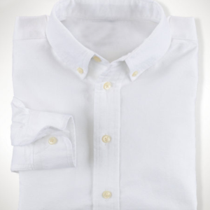 White Cotton Blake Uniform Shirt