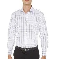 White and Blue Checkered Shirt Supplier