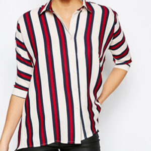 Wholesale Womens Red and White Striped Shirt Manufacturer