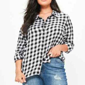 Wholesale Black and White Check Plus Shirts Manufacturer