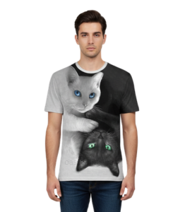 3D Cat Printed T-Shirt Vendor