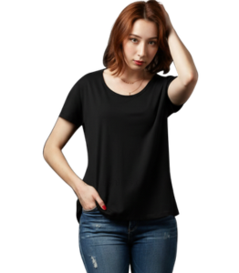 Black Round Neck T-Shirt Supplier