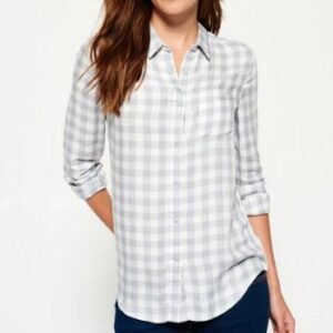 Fine Checked Flannel Shirt