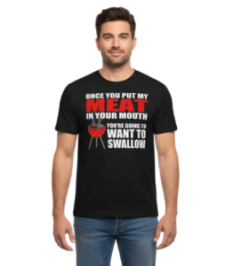 Naughty Black Funny Tee Vendor