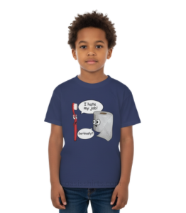 Navy Blue Half Sleeve Tee Vendor