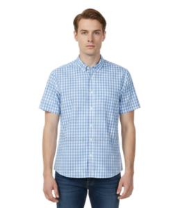 Wholesale Sky Blue Check Shirt