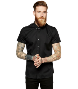 Black Collared Shirt Vendor