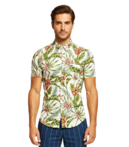 Green Beach Print Shirt Vendor