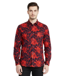 Red & Black Print Shirt Vendor