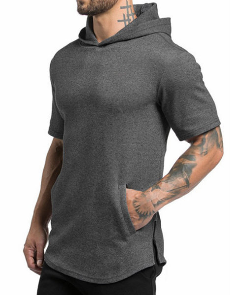 Grey Melange Half Shirt Manufacturer