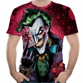joker face 3d t-shirt manufacturer