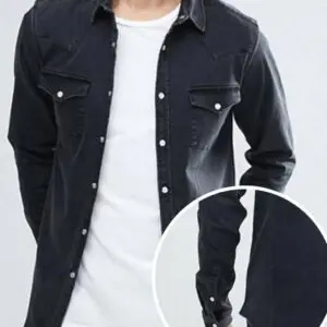 Wholesale Light Washed Denim Shirt Manufacturer