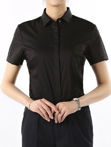 Plain Black Shirt Manufacturer for Women