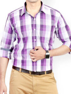 Wholesale Purple Checked Shirt