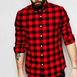 Small Red Checked Flannel Shirt
