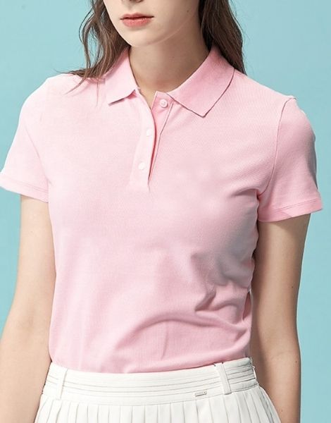 Smooth Baby Pink Polo Tee Suppliers