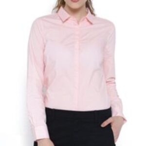 wholesale light pink formal shirt for women