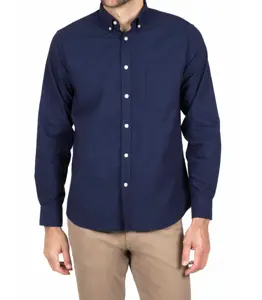 Wholesale Navy Blue Long Sleeve Shirt Manufacturer