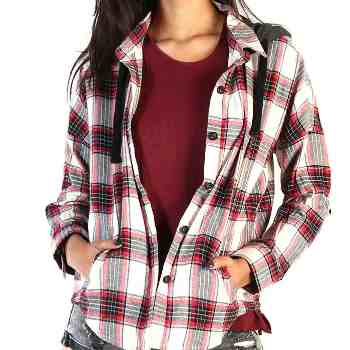 Red and White Flannel Shirt Manufacturer in USA, Australia, Canada, UAE