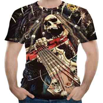 wholesale rock roll 3d t-shirt manufacturer