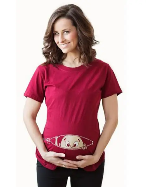 wholesale baby printed maternity tshirts