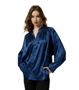 Blue Leopard Printed Shirt Vendor