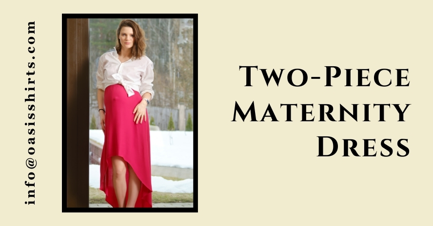 Two-Piece Maternity Dress two-piece maternity dress