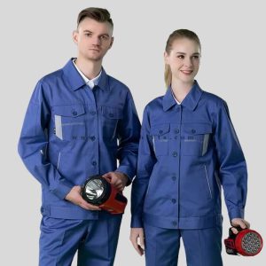 blue industrial uniform shirts wholesaler