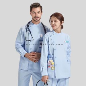 light blue nursing uniform shirts supplier