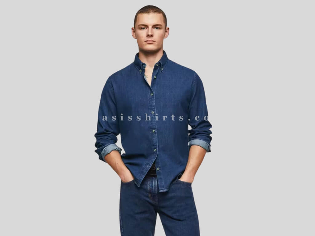 wholesale soft breathable denim shirt