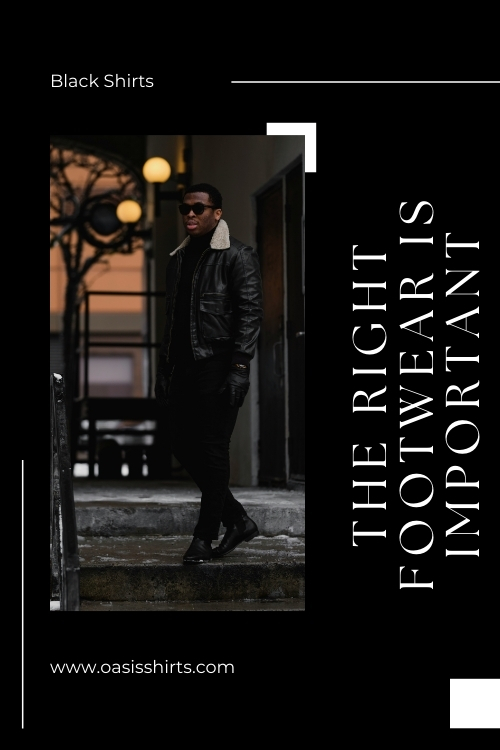 How to wear black shirt with proper footwear How to wear black shirt with proper footwear