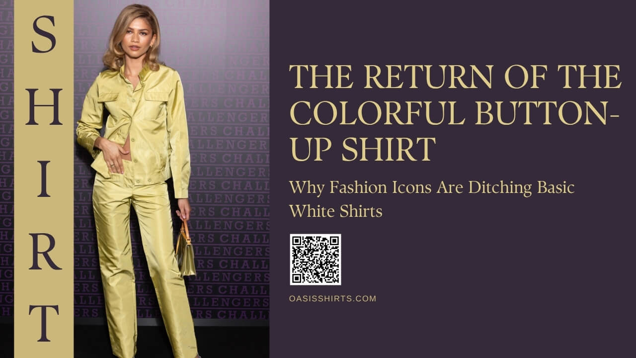 Why Colorful Button-Up Shirts Are Replacing White Shirts