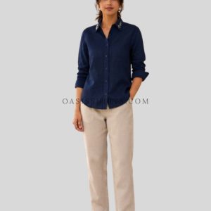 bright cobalt button-up shirt supplier