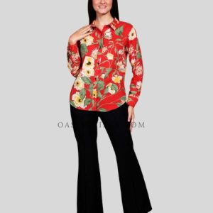 oversized bright button-up shirt supplier
