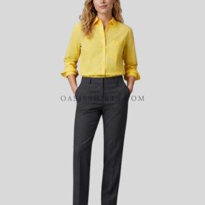 sorbet yellow button-up shirt supplier