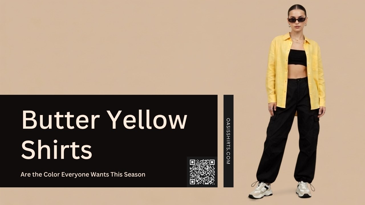 Fashionable butter yellow shirts