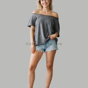 baggy off shoulder t shirt supplier