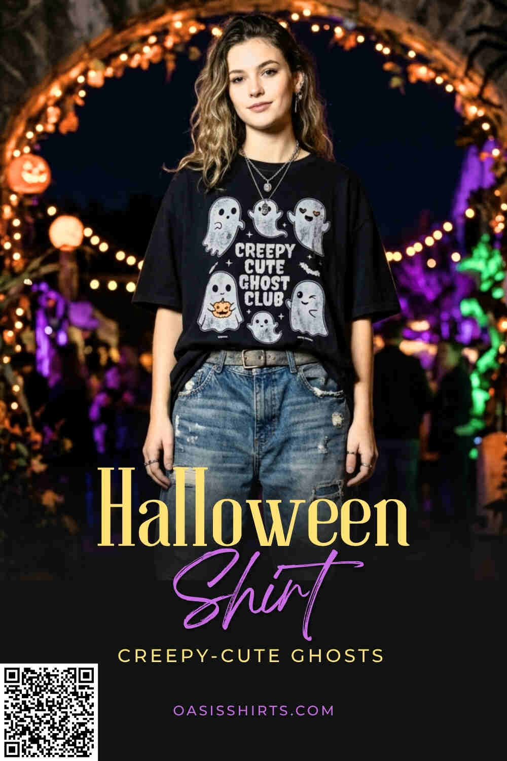 Cute ghost graphic tee Cute ghost graphic tee
