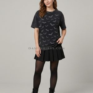 spooky little bats printed halloween t-shirt supplier